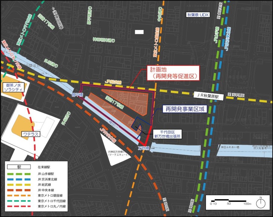 外神田一丁目南部地区／公式位置図