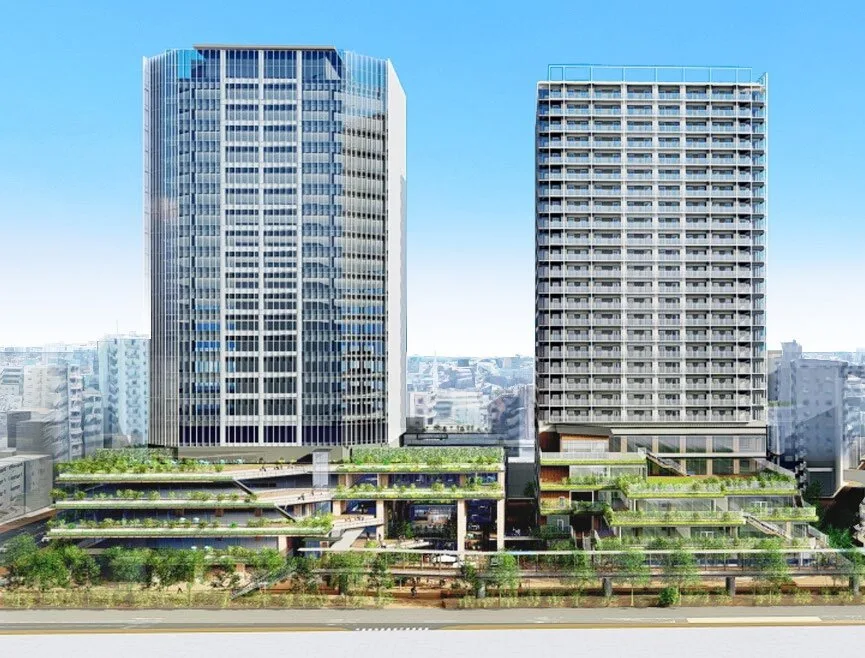 船堀四丁目地区第一種市街地再開発事業の公式完成予想図