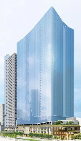日本橋一丁目東地区の公式完成予想図